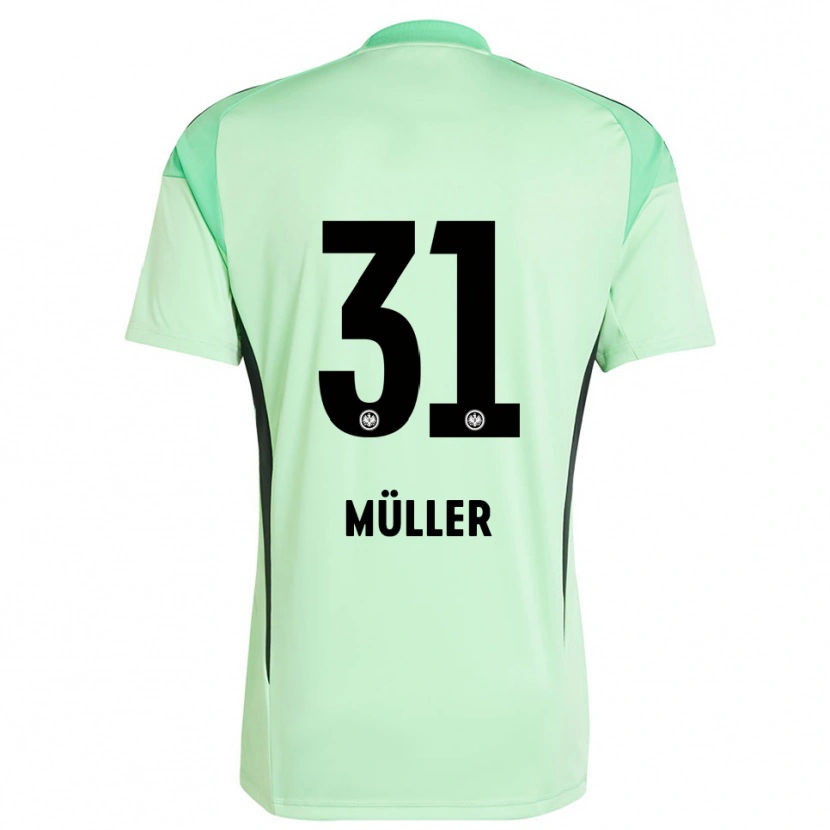Danxen Homem Laurin Müller #31 Preto Verde Claro Camisola Guarda-Redes 2025/26 Camisa