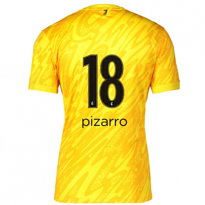 Danxen Homem Théodore Pizarro #18 Preto Amarelo Camisola Guarda-Redes 2025/26 Camisa