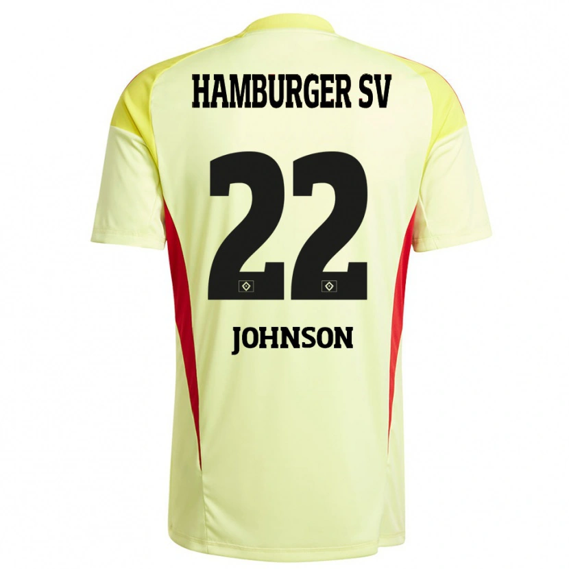 Danxen Homem Emmanuel Johnson #22 Vermelho Amarelo Preto Camisola Guarda-Redes 2025/26 Camisa