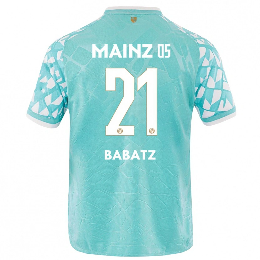 Danxen Homem Louis Babatz #21 Branco Turquesa Camisola Guarda-Redes 2025/26 Camisa