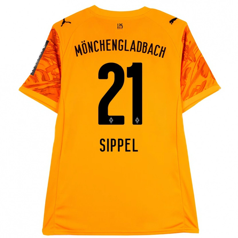Danxen Homem Tobias Sippel #21 Preto Amarelo Laranja Camisola Guarda-Redes 2025/26 Camisa