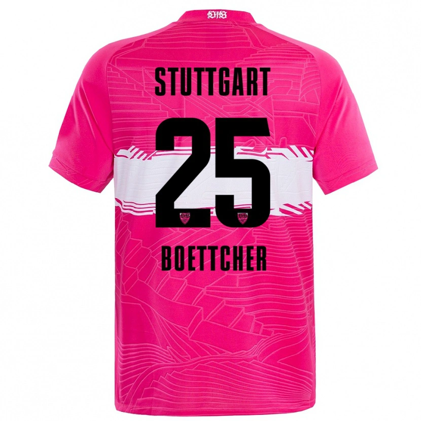 Danxen Homem Eve Boettcher #25 Preto Rosa Intenso Camisola Guarda-Redes 2025/26 Camisa