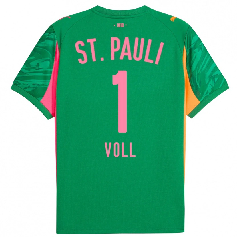 Danxen Homem Ben Voll #1 Rosa Laranja Verde Camisola Guarda-Redes 2025/26 Camisa