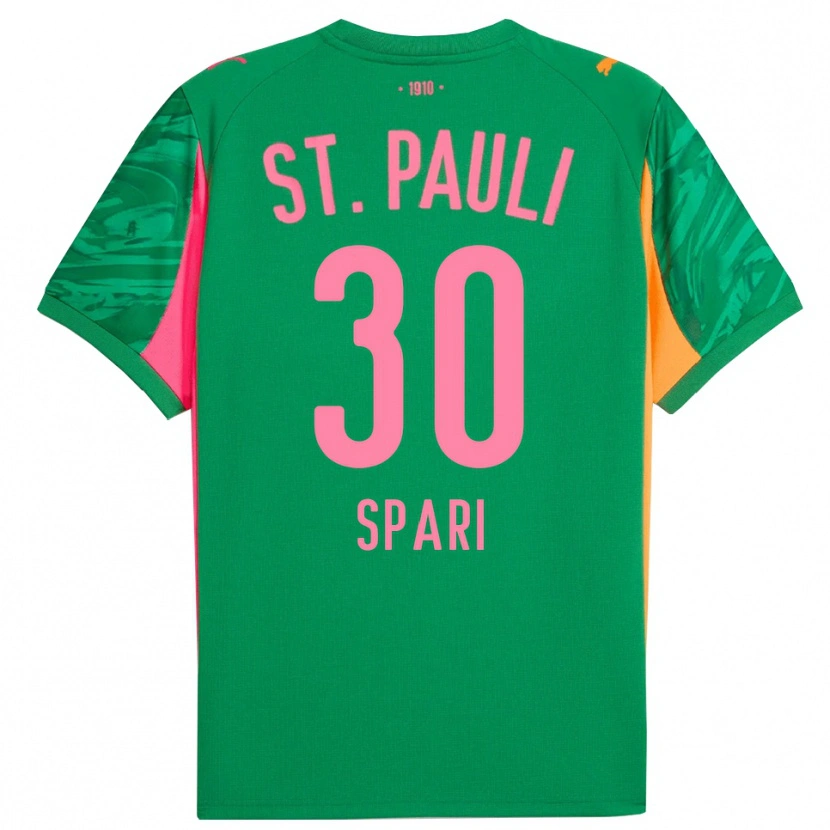 Danxen Homem Simon Spari #30 Rosa Laranja Verde Camisola Guarda-Redes 2025/26 Camisa