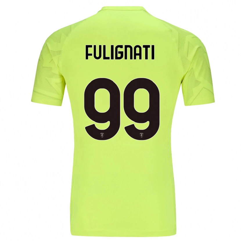 Danxen Homem Andrea Fulignati #99 Verde Fluorescente Camisola Guarda-Redes 2025/26 Camisa