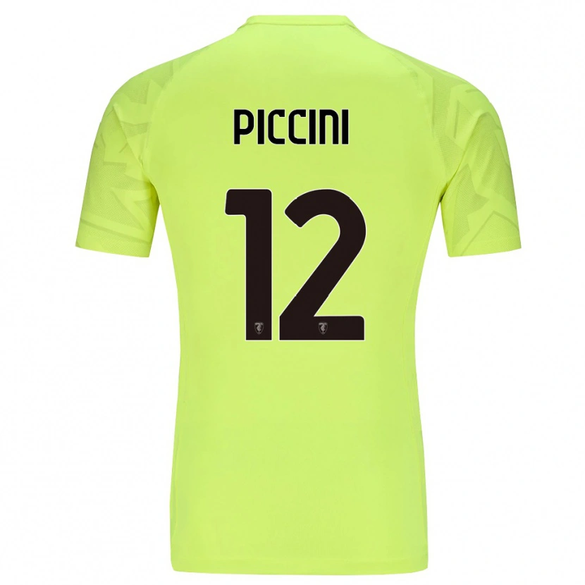 Danxen Homem Bernardo Piccini #12 Verde Fluorescente Camisola Guarda-Redes 2025/26 Camisa