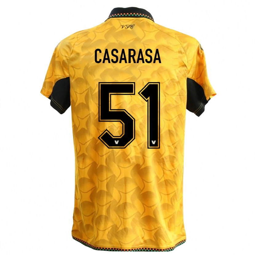 Danxen Homem Asia Casarasa #51 Amarelo Preto Camisola Guarda-Redes 2025/26 Camisa