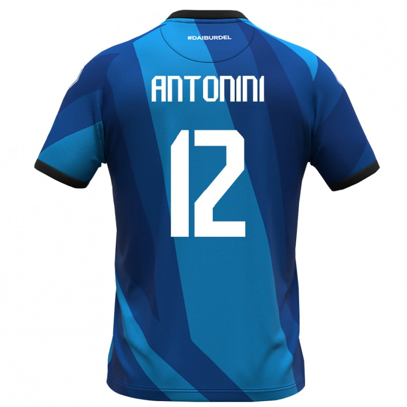 Danxen Homem Francesco Antonini #12 Azul Real Laranja Camisola Guarda-Redes 2025/26 Camisa