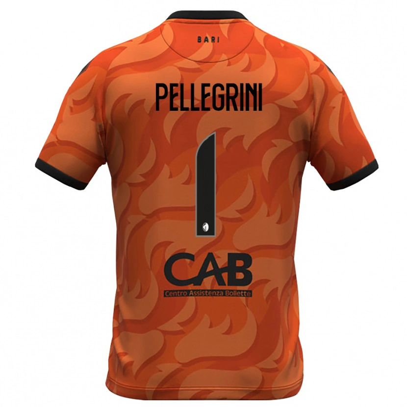 Danxen Homem Luigi Pellegrini #1 Laranja Escuro Preto Camisola Guarda-Redes 2025/26 Camisa