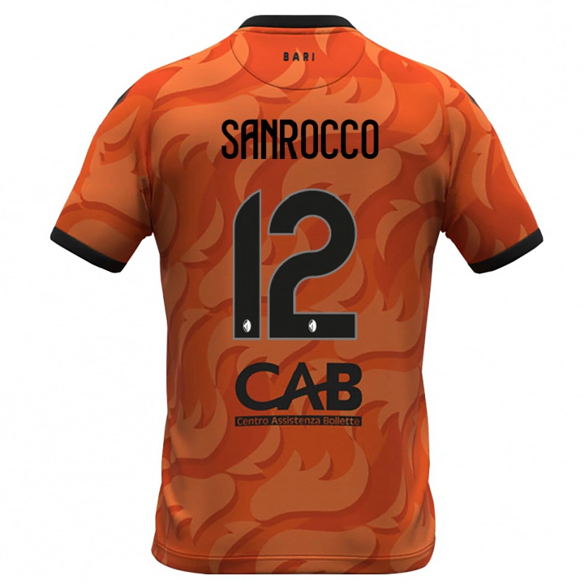 Danxen Homem Michele Sanrocco #12 Laranja Escuro Preto Camisola Guarda-Redes 2025/26 Camisa