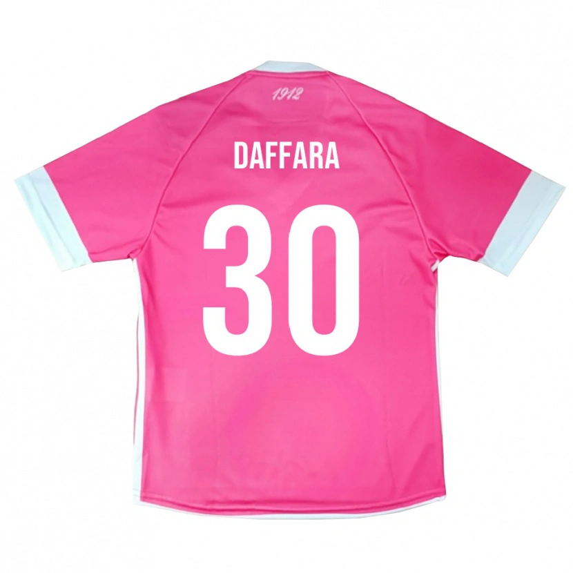 Danxen Homem Giovanni Daffara #30 Rosa Quente Branco Camisola Guarda-Redes 2025/26 Camisa