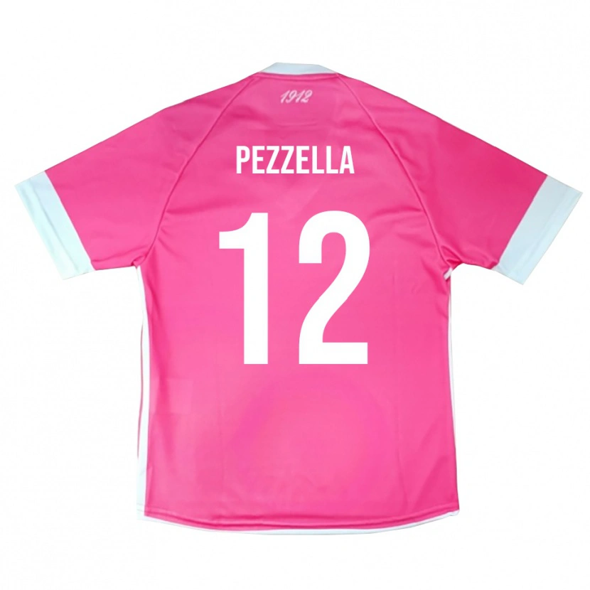 Danxen Homem Giuseppe Pezzella #12 Rosa Quente Branco Camisola Guarda-Redes 2025/26 Camisa