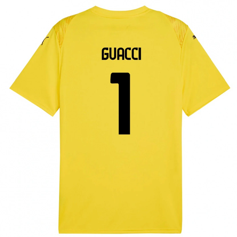 Danxen Homem Marco Guacci #1 Amarelo Preto Camisola Guarda-Redes 2025/26 Camisa