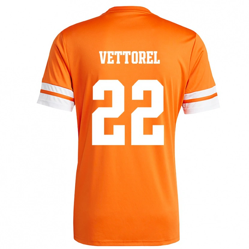 Danxen Homem Thomas Vettorel #22 Laranja Branco Camisola Guarda-Redes 2025/26 Camisa