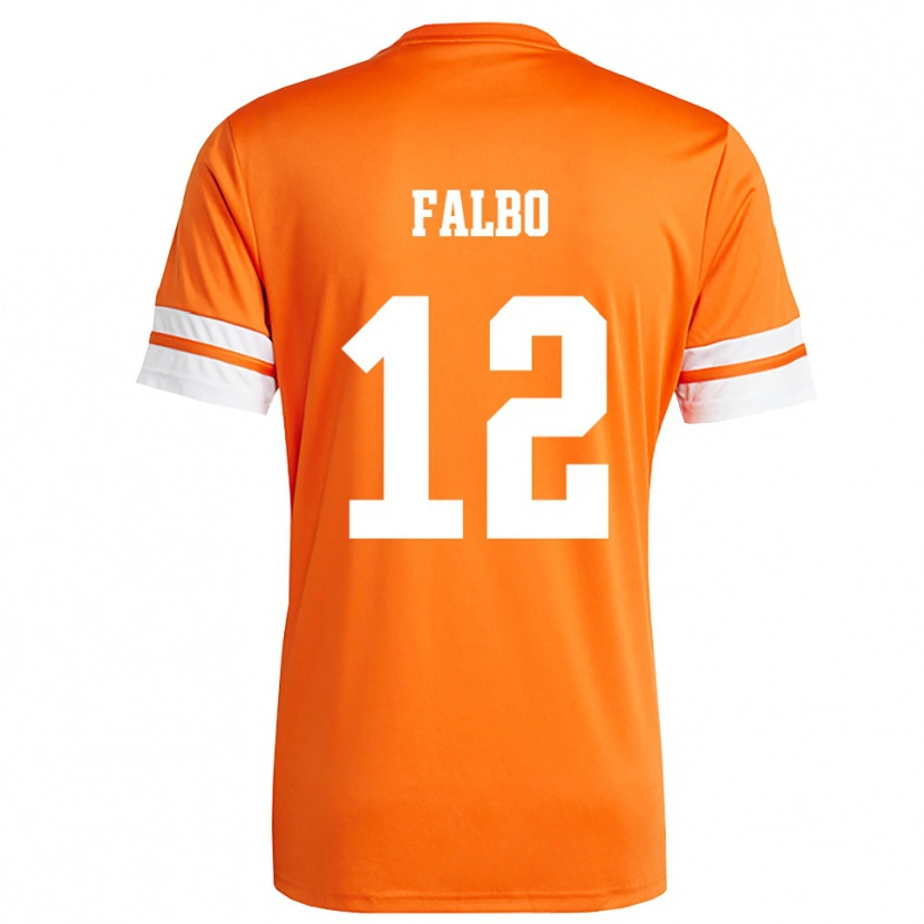 Danxen Homem Francesco Falbo #12 Laranja Branco Camisola Guarda-Redes 2025/26 Camisa