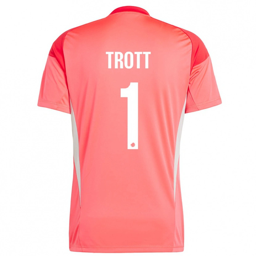 Danxen Homem Nathan Trott #1 Vermelho Branco Camisola Guarda-Redes 2025/26 Camisa