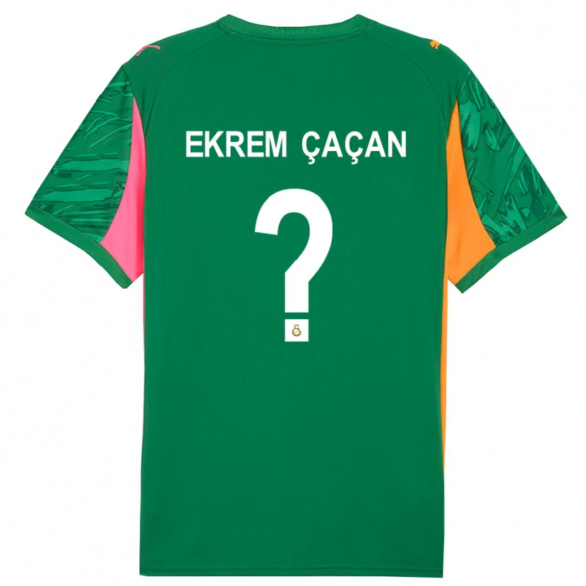 Danxen Homem Yağız Ekrem Çaçan #0 Rosa Laranja Verde Camisola Guarda-Redes 2025/26 Camisa