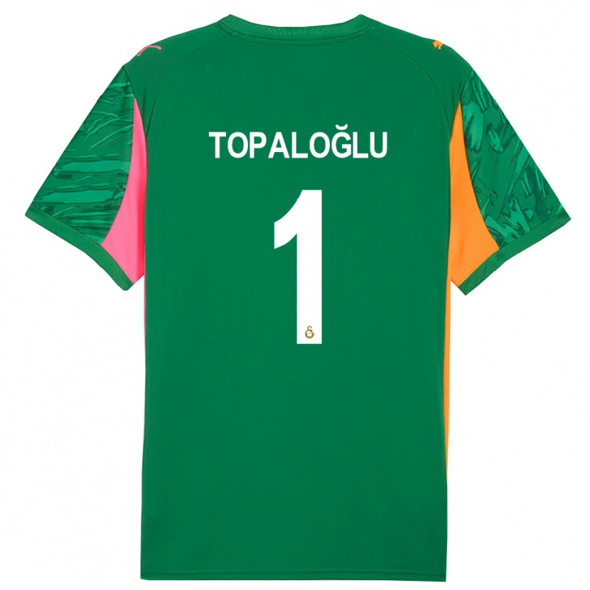 Danxen Homem Eren Topaloğlu #1 Rosa Laranja Verde Camisola Guarda-Redes 2025/26 Camisa