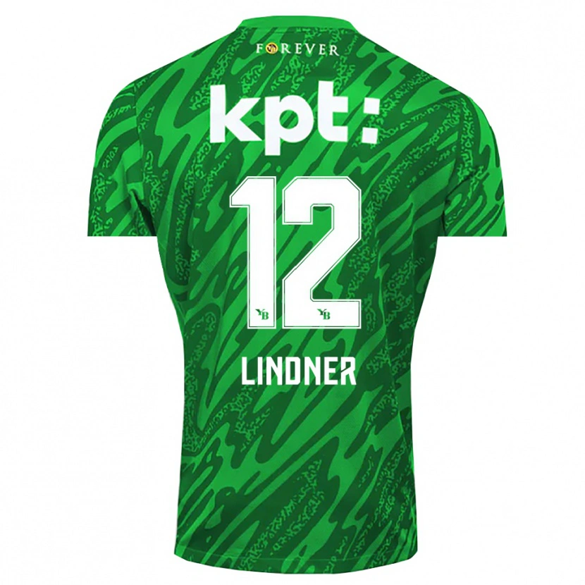 Danxen Homem Heinz Lindner #12 Branco Verde Camisola Guarda-Redes 2025/26 Camisa