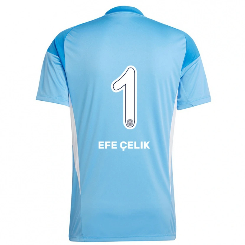 Danxen Homem Mehmet Efe Çelik #1 Azul Real Branco Camisola Guarda-Redes 2025/26 Camisa