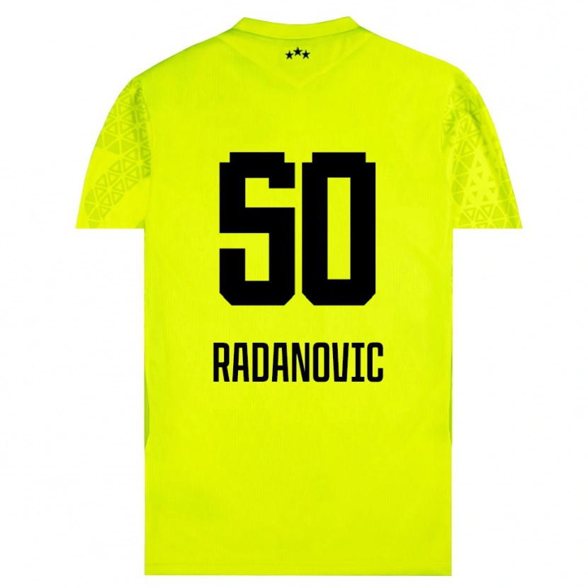 Danxen Homem Savo Radanovic #50 Preto Verde Amarelo Camisola Guarda-Redes 2025/26 Camisa