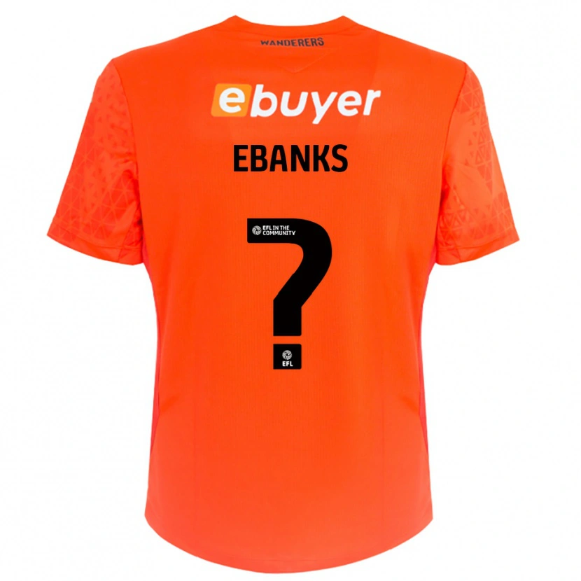 Danxen Homem Eve Ebanks #0 Preto Laranja Camisola Guarda-Redes 2025/26 Camisa