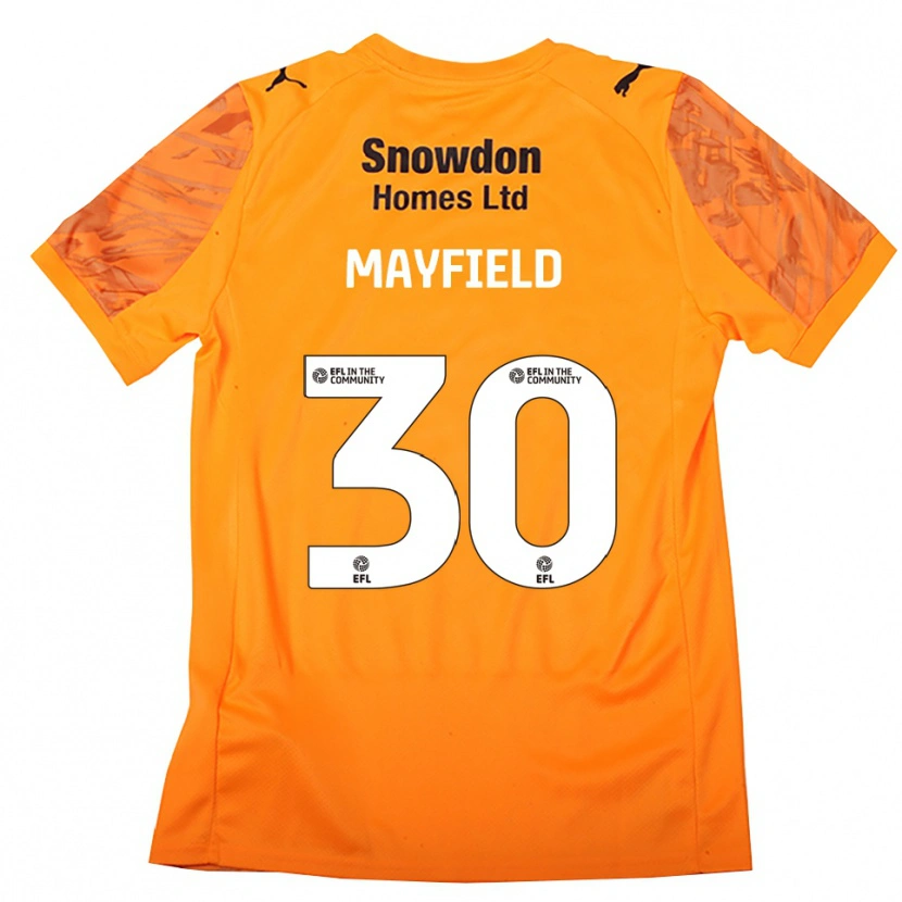 Danxen Homem Holly Mayfield #30 Preto Laranja Camisola Guarda-Redes 2025/26 Camisa