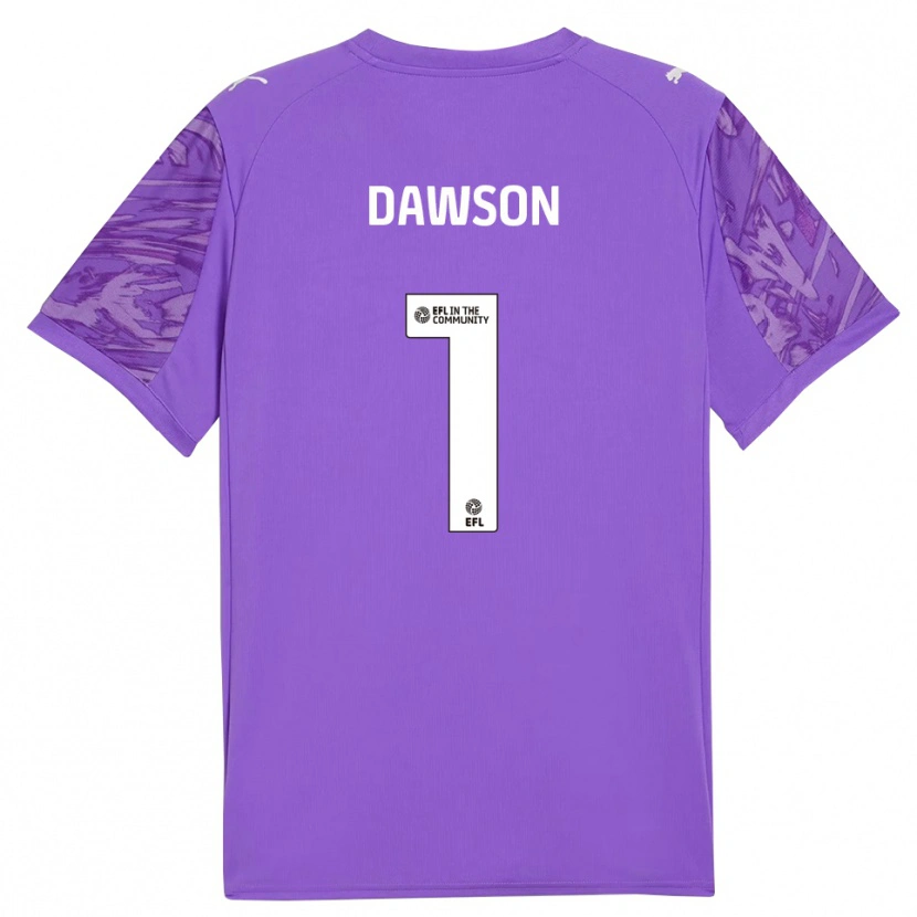 Danxen Homem Cameron Dawson #1 Roxo Branco Camisola Guarda-Redes 2025/26 Camisa