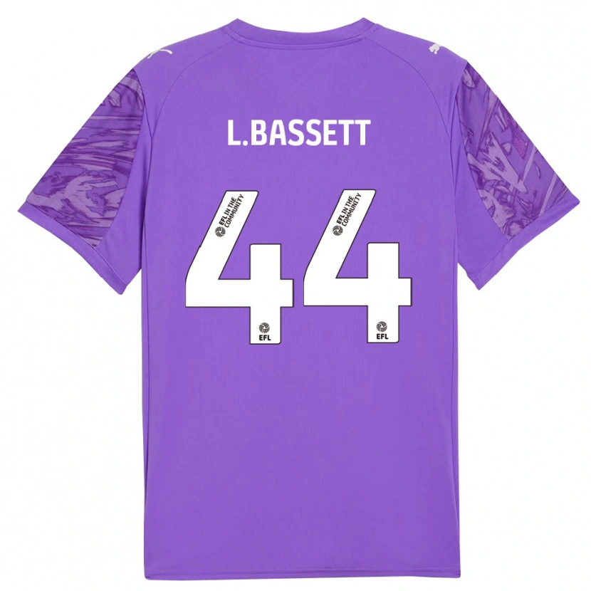 Danxen Homem Louis Bassett #44 Roxo Branco Camisola Guarda-Redes 2025/26 Camisa