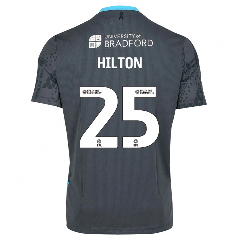Danxen Homem Joe Hilton #25 Cinza Preto Camisola Guarda-Redes 2025/26 Camisa