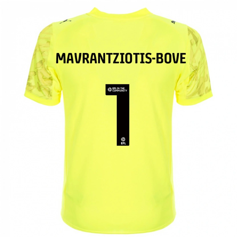 Danxen Homem Kane Mavrantziotis-Bove #1 Preto Amarelo Camisola Guarda-Redes 2025/26 Camisa