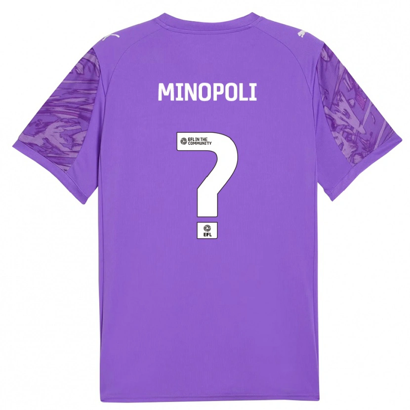 Danxen Homem Giovanni Minopoli #0 Vermelho Roxo Camisola Guarda-Redes 2025/26 Camisa