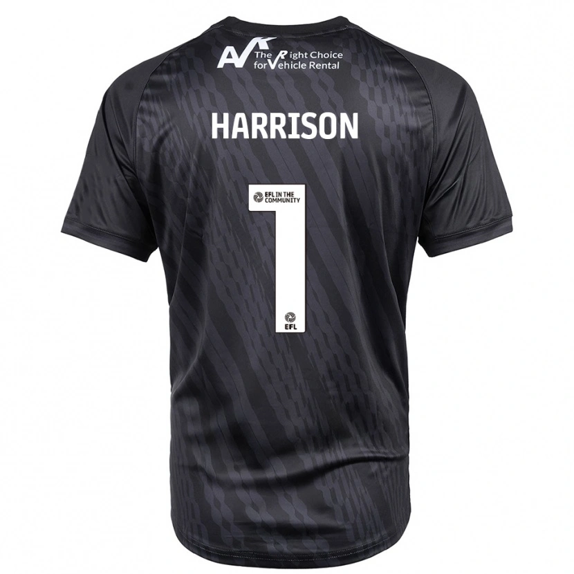 Danxen Homem Elyh Harrison #1 Preto Branco Camisola Guarda-Redes 2025/26 Camisa