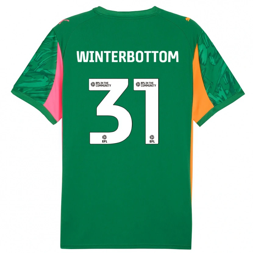 Danxen Homem Ben Winterbottom #31 Verde Rosa Camisola Guarda-Redes 2025/26 Camisa