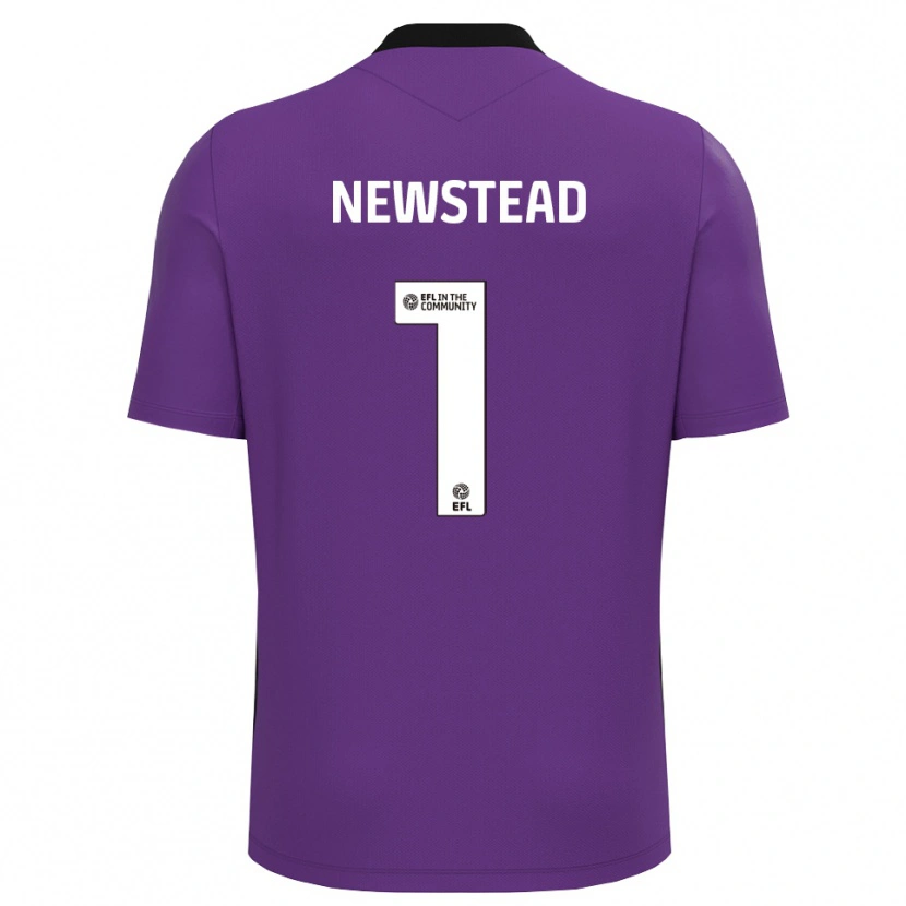 Danxen Homem Jamie-Louise Newstead #1 Branco Roxo Camisola Guarda-Redes 2025/26 Camisa