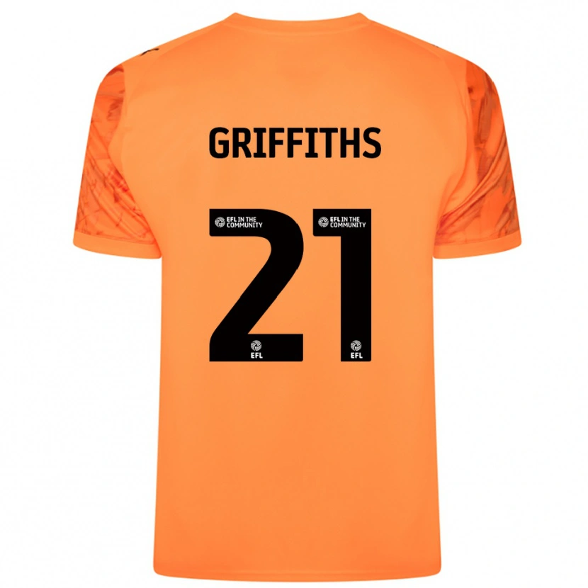 Danxen Homem Harry Griffiths #21 Preto Laranja Camisola Guarda-Redes 2025/26 Camisa