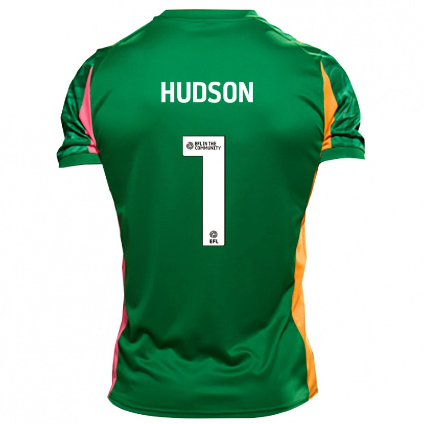 Danxen Homem Mathew Hudson #1 Laranja Verde Camisola Guarda-Redes 2025/26 Camisa