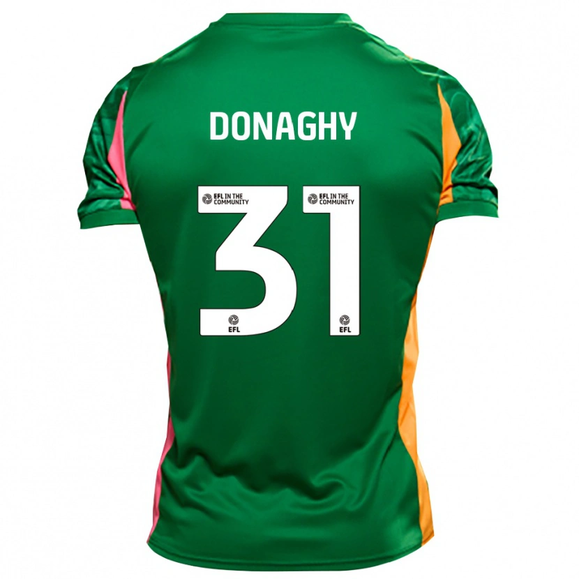 Danxen Homem Tom Donaghy #31 Laranja Verde Camisola Guarda-Redes 2025/26 Camisa