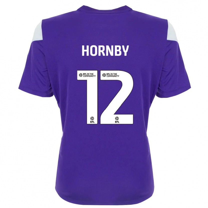 Danxen Homem Sam Hornby #12 Branco Roxo Camisola Guarda-Redes 2025/26 Camisa