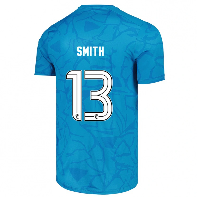 Danxen Homem Jordan Smith #13 Branco Azul Camisola Guarda-Redes 2025/26 Camisa