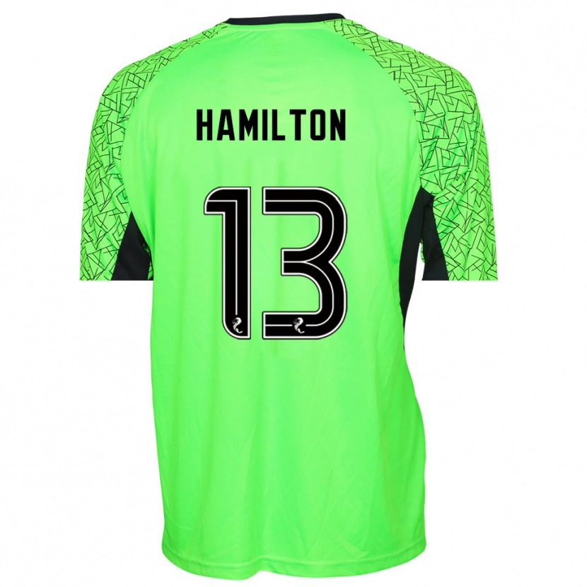Danxen Homem Jack Hamilton #13 Verde Preto Camisola Guarda-Redes 2025/26 Camisa