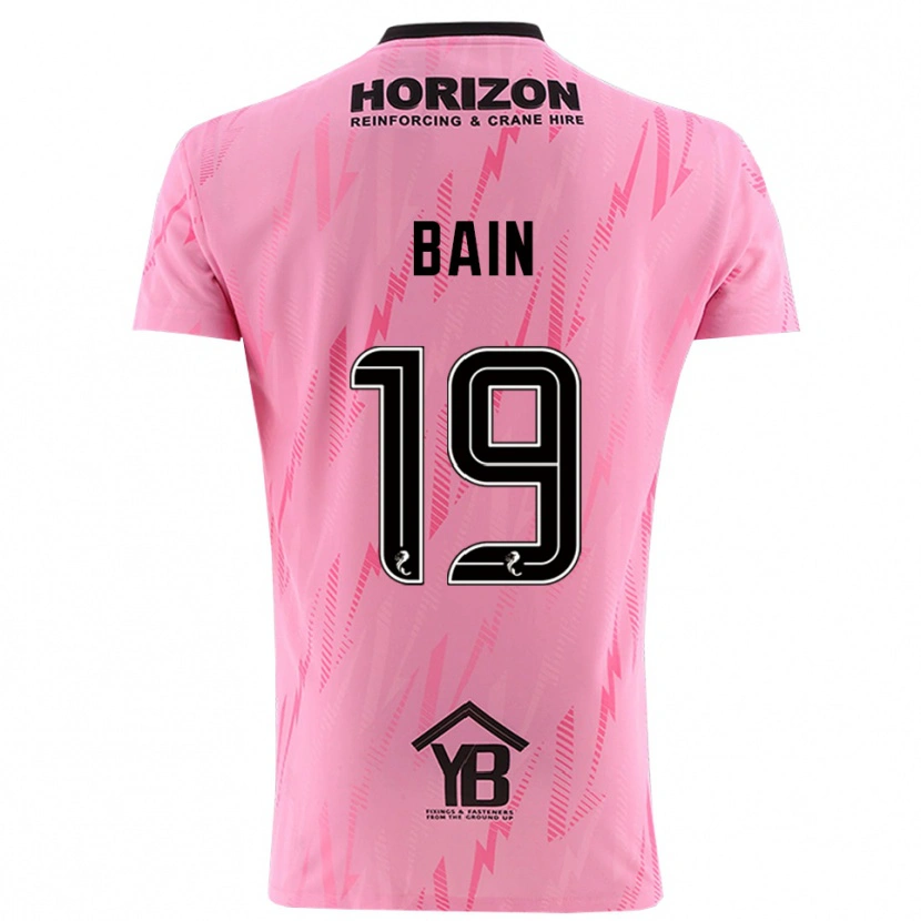 Danxen Homem Scott Bain #19 Preto Rosa Camisola Guarda-Redes 2025/26 Camisa