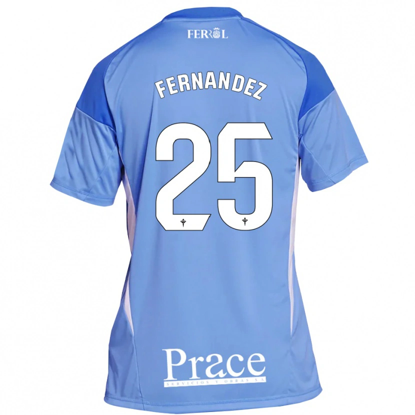 Danxen Homem César Fernández #25 Azul Claro Branco Camisola Guarda-Redes 2025/26 Camisa