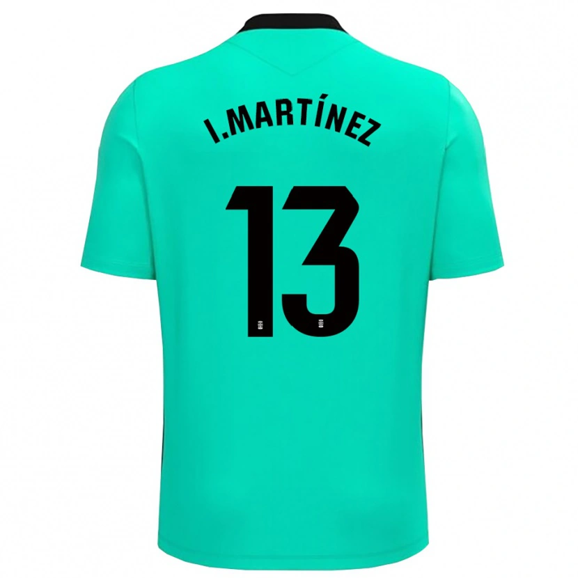 Danxen Homem Iván Martínez #13 Verde Preto Camisola Guarda-Redes 2025/26 Camisa