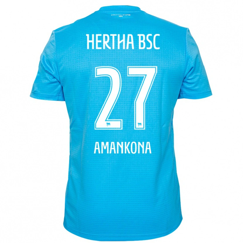Danxen Homem Nash-Daniel Amankona #27 Azul Claro Branco Camisola Guarda-Redes 2025/26 Camisa
