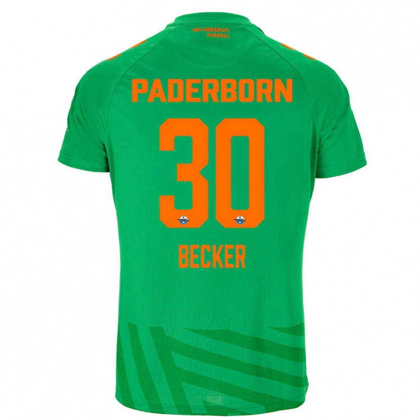 Danxen Homem Mark Becker #30 Verde Laranja Camisola Guarda-Redes 2025/26 Camisa