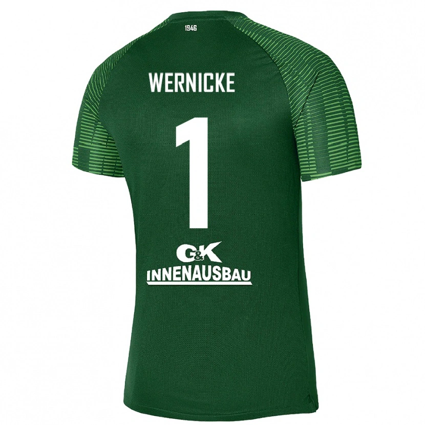 Danxen Homem Samuli Wernicke #1 Verde Escuro Preto Camisola Guarda-Redes 2025/26 Camisa