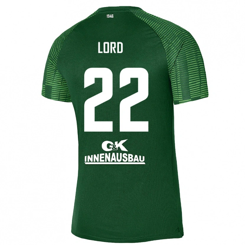 Danxen Homem Louis Lord #22 Verde Escuro Preto Camisola Guarda-Redes 2025/26 Camisa