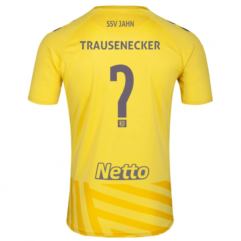 Danxen Homem Bastian Trausenecker #0 Amarelo Cinza Camisola Guarda-Redes 2025/26 Camisa