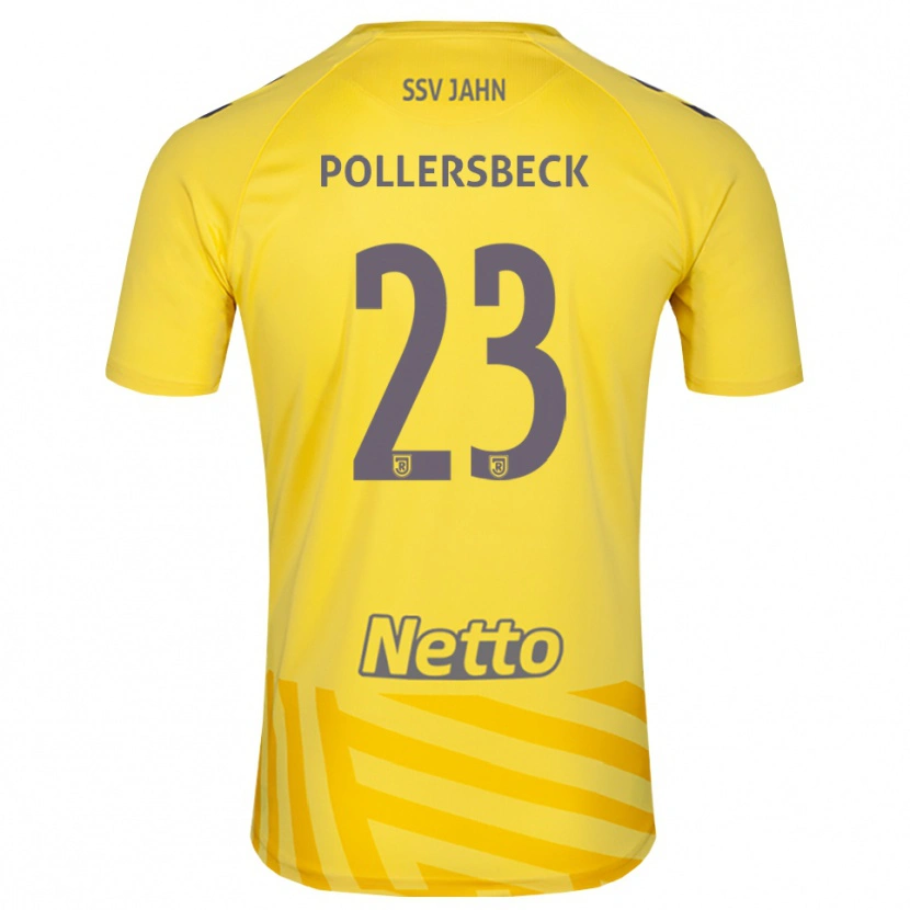 Danxen Homem Julian Pollersbeck #23 Amarelo Cinza Camisola Guarda-Redes 2025/26 Camisa